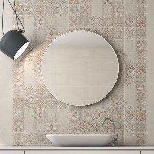 Geotiles Hope Desire Marfil fényes dekorcsempe referencia fotó