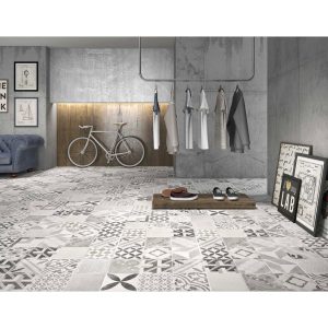 Geotiles Vintage Negro dekor padlólap referencia fotó