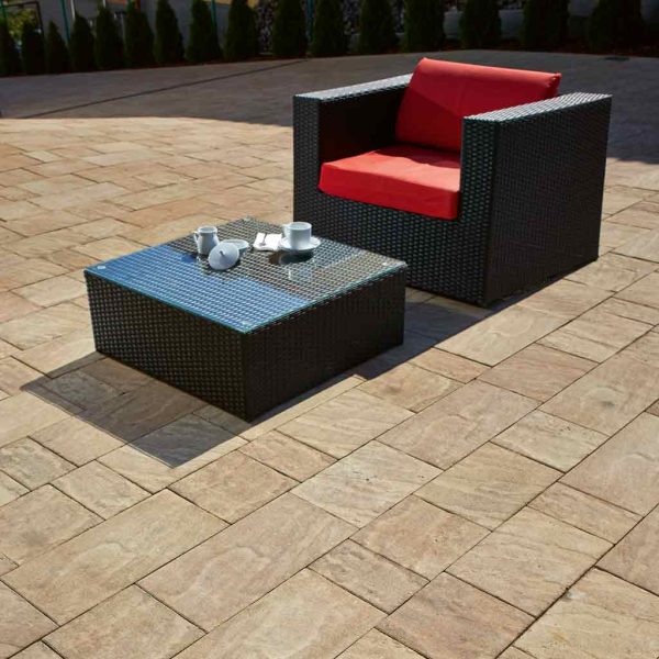 KK Kavics Savaria Vario Natur 6 cm homokkő melírozott - referencia fotó