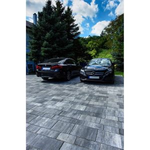 Abeton Matrix térkő karbon-fehér referencia fotó