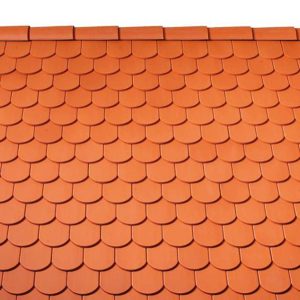Tondach Hódfarkú ívesvágású téglavörös tetőcserép referencia fotó