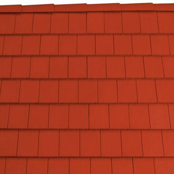 Tondach Pilis egyenesvágású piros tetőcserép referencia fotó